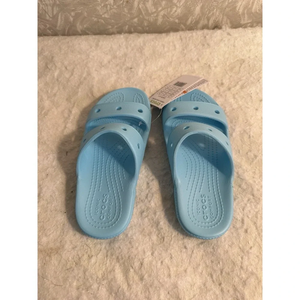 Crocs Classic Clog Slip On Men's Size 2 Women 4 Arctic Blue - New!